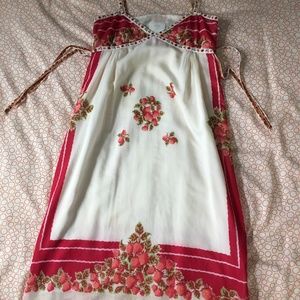 Vintage Anna Sui sundress with ribbon detail